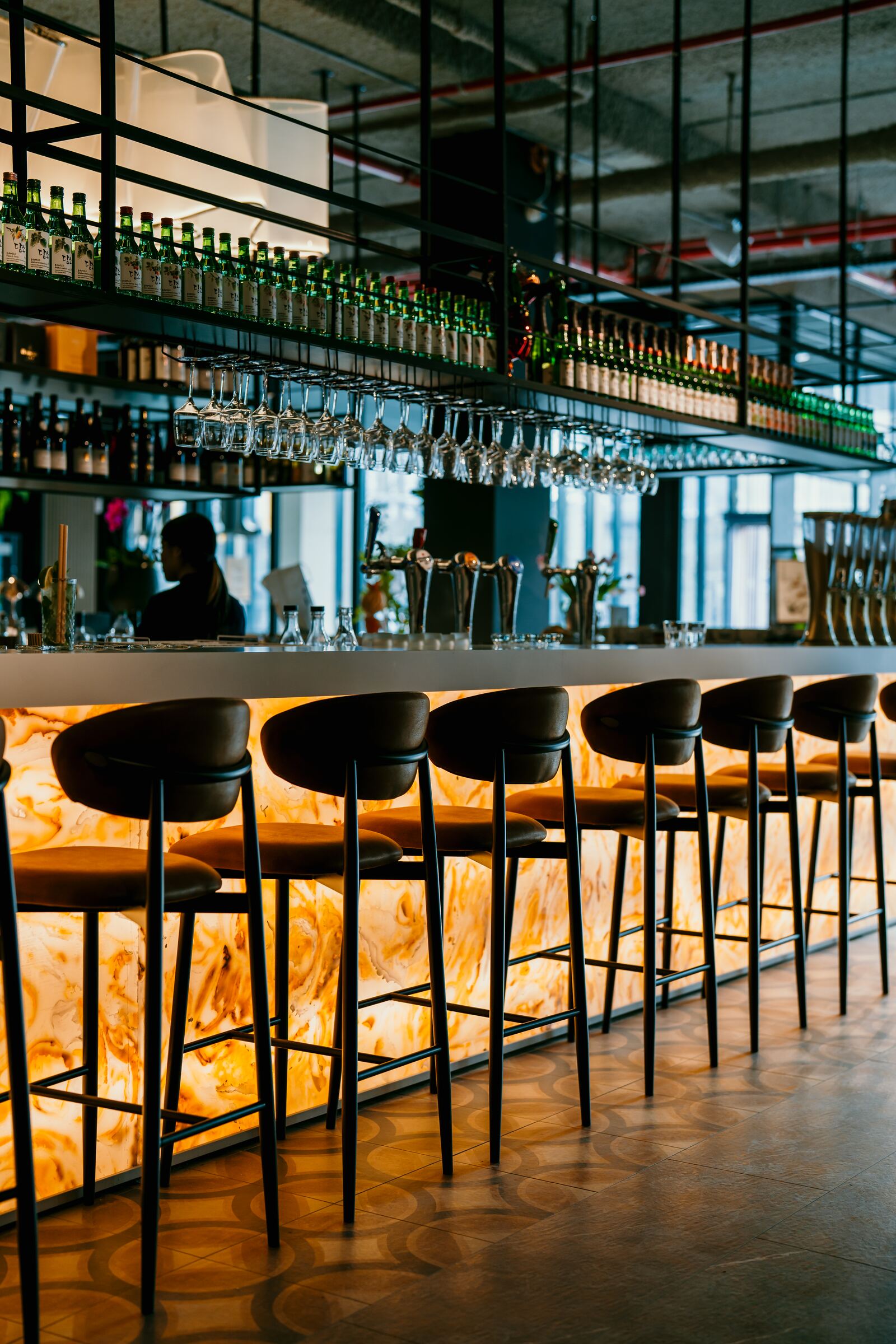 Cocktailbar van Anno Asia 's avonds in Amsterdam